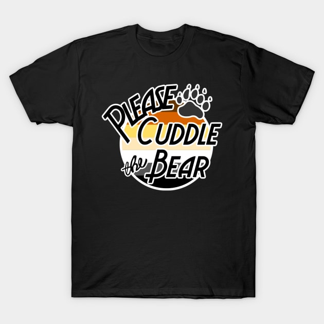 Please Cuddle the Bear T-Shirt by David Hurd Designs